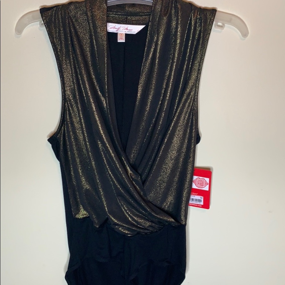 Gold shimmer Marilyn Monroe bodysuit